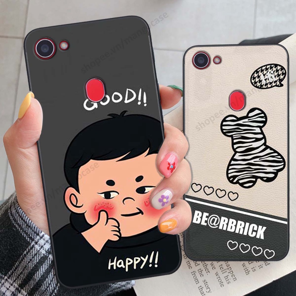 Ốp lưng Oppo F5 / F5 Youth / F7 in hình happy nice, bé gấu đáng yêu