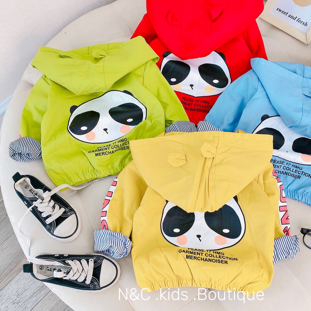 SALE ÁO KHOÁC GIÓ2 LỚP CHÚ GẤU BÉ TRAI BÉ GAI CAO CẤP(AKKKG)