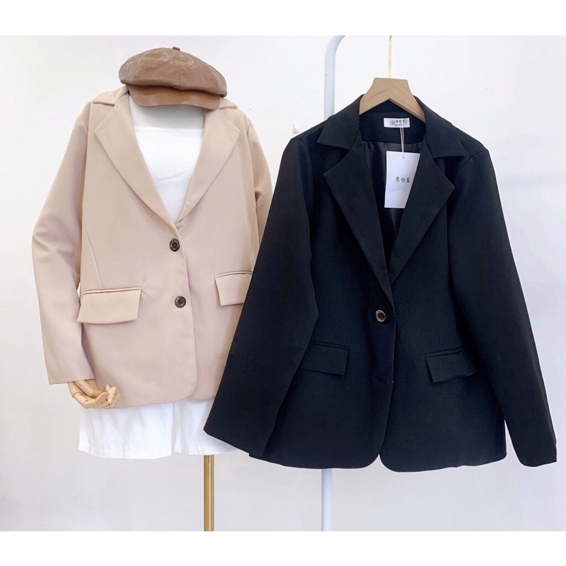 Áo blazer dài tay phong cách Hàn quốc - Áo vest 2 lớp có túi dày dặn | BigBuy360 - bigbuy360.vn