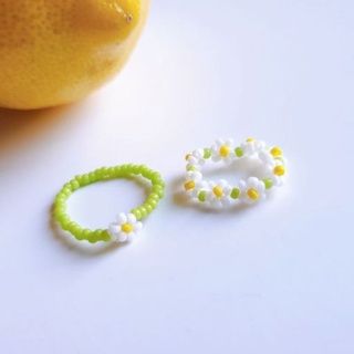 Nhẫn Hạt Cườm Nhiều Màu Handmade