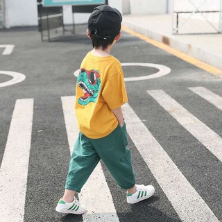 Set đồ thun khủng long cho bé (2 màu)