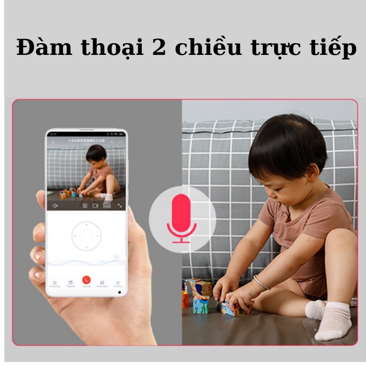 Camera Xiaomi 360 PTZ SE 1080P - Camera Wifi Trong Nhà Xoay Ngang Dọc, Đàm thoại 2 chiều , Cảnh Báo Chuyển Động