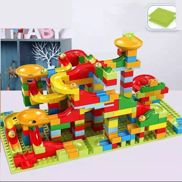 Lego lắp ráp，đồ chơi cầu trượt, đồ chơi lắp ghép  cho trẻ em có lợi cho sự phát triển trí thông minh