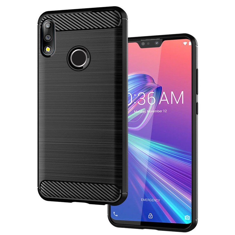 [SALE] Ốp lưng Asus Zenfone Max Pro M2 ZB631KL ốp phay xước carbon vân kim cương chống shock, hấp thụ nhiệt cao cấp