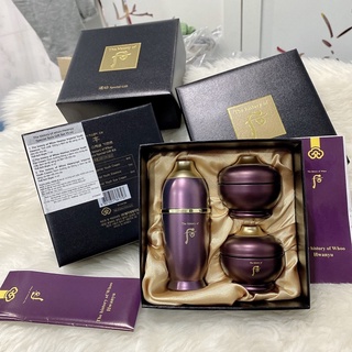 CHUẨN LG VINA - SET WHOO TÍM HOÀN LƯU CAO 3 MÓN DƯỠNG DA CHỐNG LÃO HOÁ DATE 2024