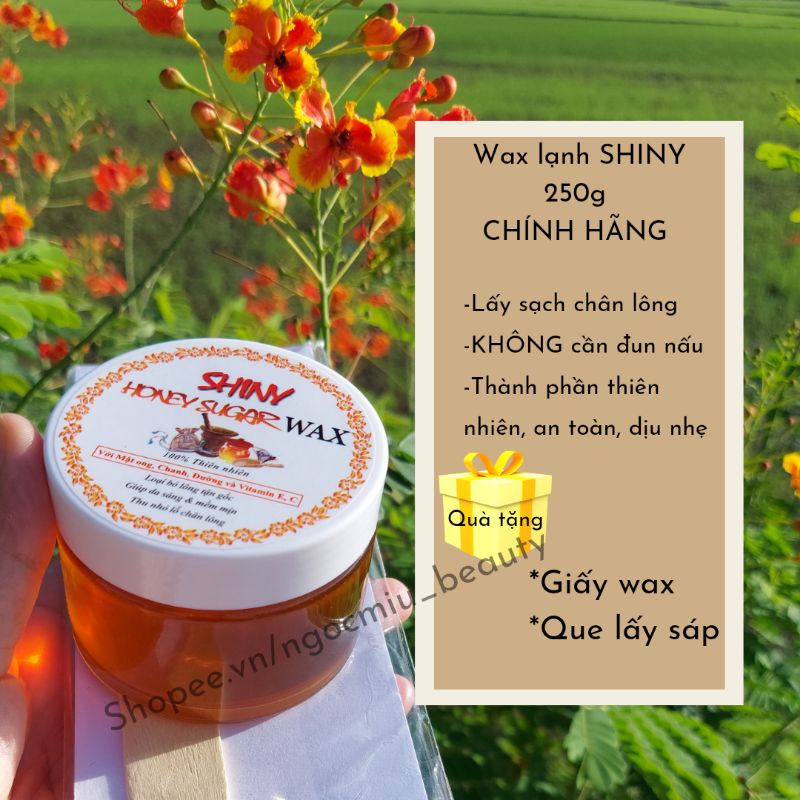 Wax lông Shiny handmade, wax lạnh mật ong loại bỏ lông tận gốc