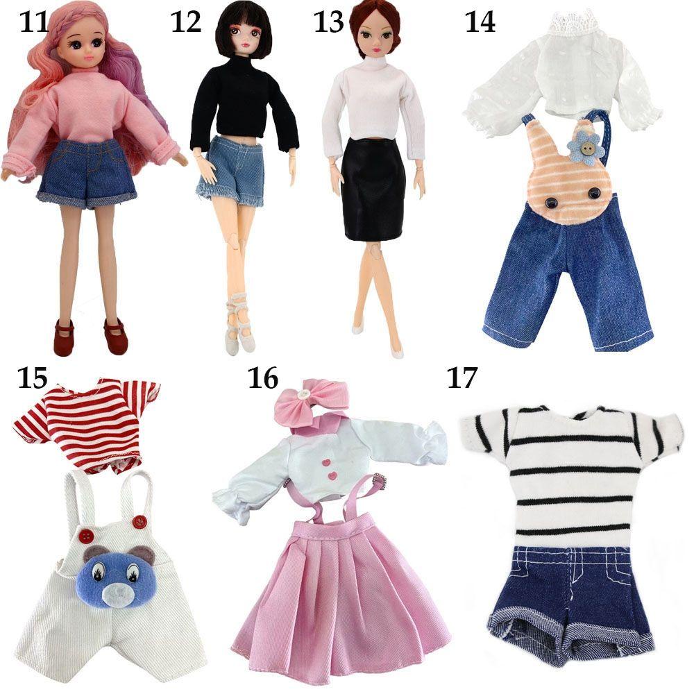 Quần Short Jean Màu Cầu Vồng Cho Búp Bê 11.5&quot; 1/6 BJD