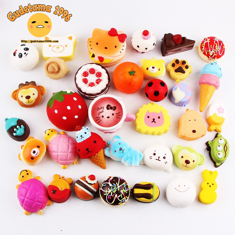 Squishy combo 10 món ngẫu nhiên có bao bì S001