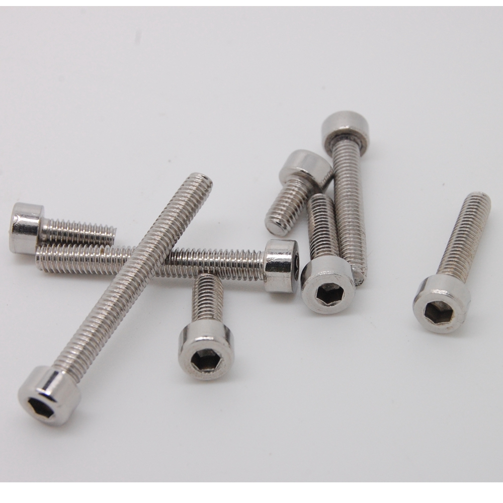 Set 10 Con Vít Đầu Lục Giác M3 M4 Bằng Thép Không Gỉ 304