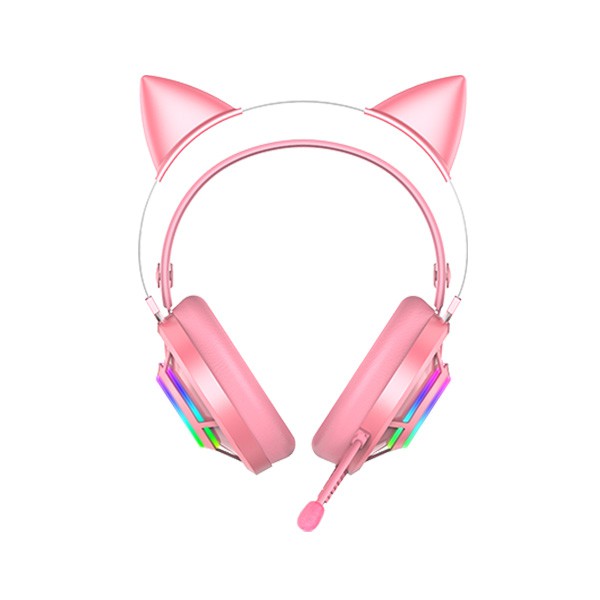Tai nghe Gaming Dareu EH469 Pink Hồng  RGB Led - Hàng Chính Hãng