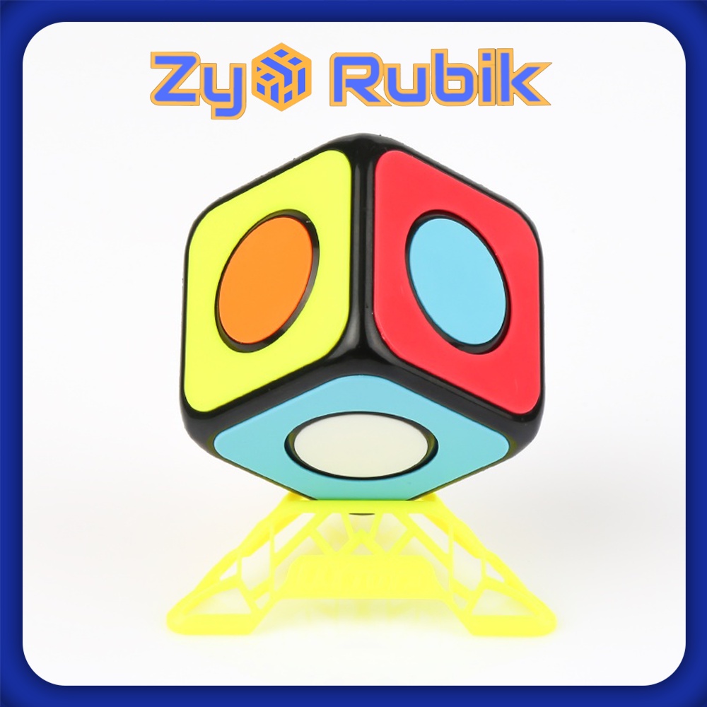 Rubik Biến Thể 1x1 Combo QiYi O2 spiner + Đế QiYi DNA Full Màu - ZyO Rubik