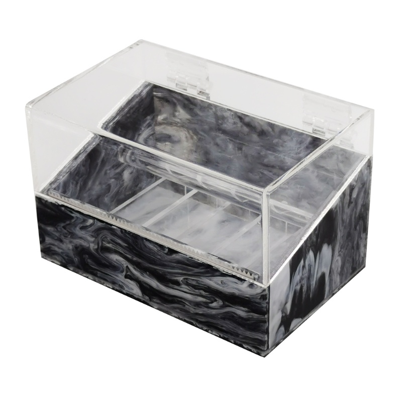 Hộp 6 Cuộn Băng Keo Dán Lông Mi Giả Bằng Acrylic Nhiều Ngăn Chống Bụi Tiện Dụng Cho Salon