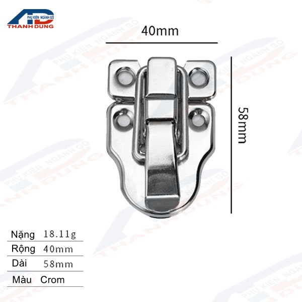 Khóa Hộp Gỗ Kiểu Khóa Mỏ Vịt