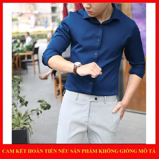 Áo sơ mi nam dáng body phong cách Hàn Quốc - có video