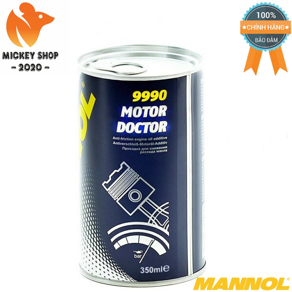 [Pro] Tăng Độ Nhờn Của Nhớt, Giảm Ma Sát, Tăng Công Suất MANNOL 9990 – 350ML Motor Doctor, Hàng Đức Chính Hãng