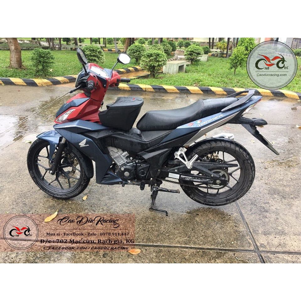 Thùng giữa Motor art EX150 - Winner giá rẻ có ổ khóa chống nước