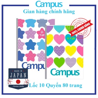 [ Lốc 10 Quyển ] Vở kẻ ngang ⭐ 80 Trang ⭐ So Cute NB-BSCT80 Campus
