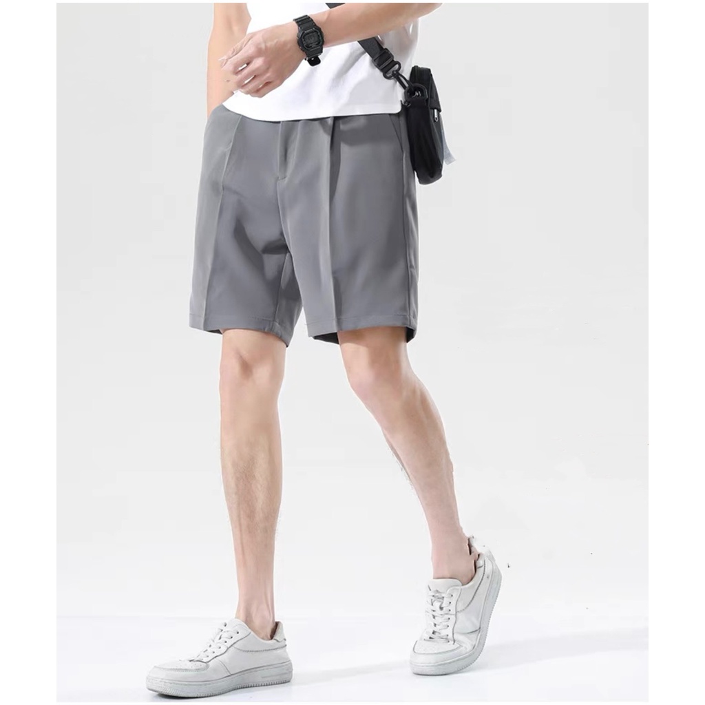 Quần short tuyết mưa nam quần đùi lửng form slim màu trơn, dễ phối đồ vải cao cấp AUTOMAN Q24