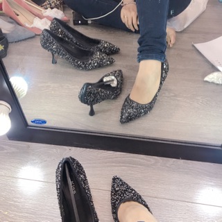 Giày nữ kim sa mũi nhọn 5p