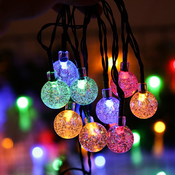 Dây Đèn Led Bi Bọt Biển Màu Vàng, Đủ Mầu