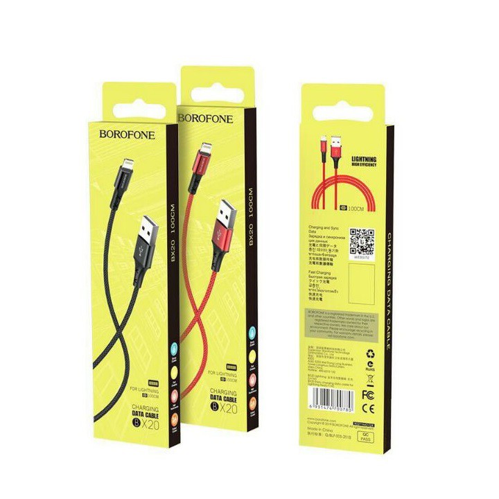 Cáp sạc BOROFONE BX20 MicroUSB 1m