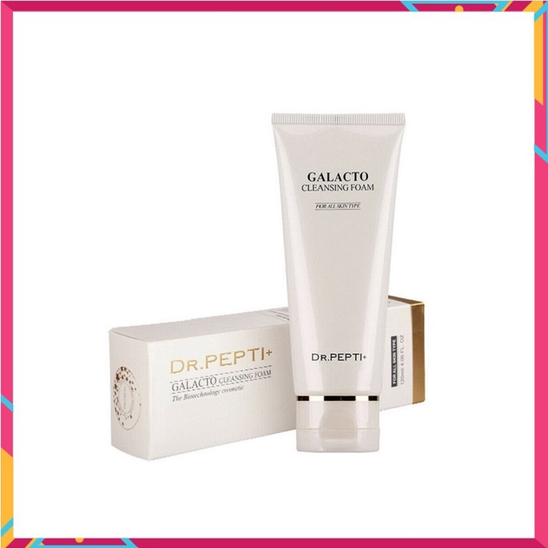 [ Chuẩn 100% ] Sữa Rửa Mặt Dr.Pepti Galacto Cleansing Foam Hàn Quốc, Tuýp 110ml, Giúp Cấp Ẩm Và Làm Sạch Da