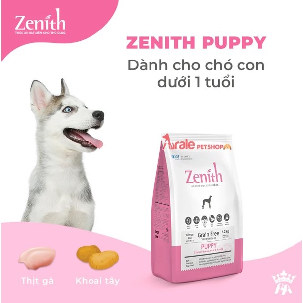 HẠT ZENITH - Thức ăn hạt mềm dành cho chó con 1.2kg