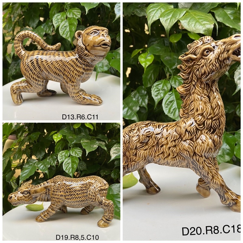 Tượng 12 con giáp_Gốm sứ Bát Tràng
