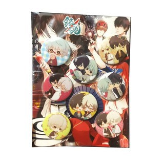 Bảng huy hiệu Touken Ranbu 8 chiếc anime chibi dễ thương pin cài áo