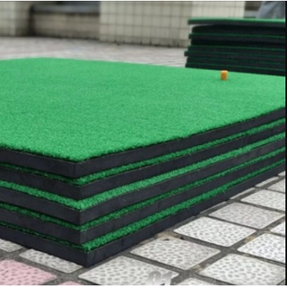 Thảm golf tập swing 1.2 ×1.2 có cỏ viền tập kỹ thật chip,Tặng kèm tee cao su