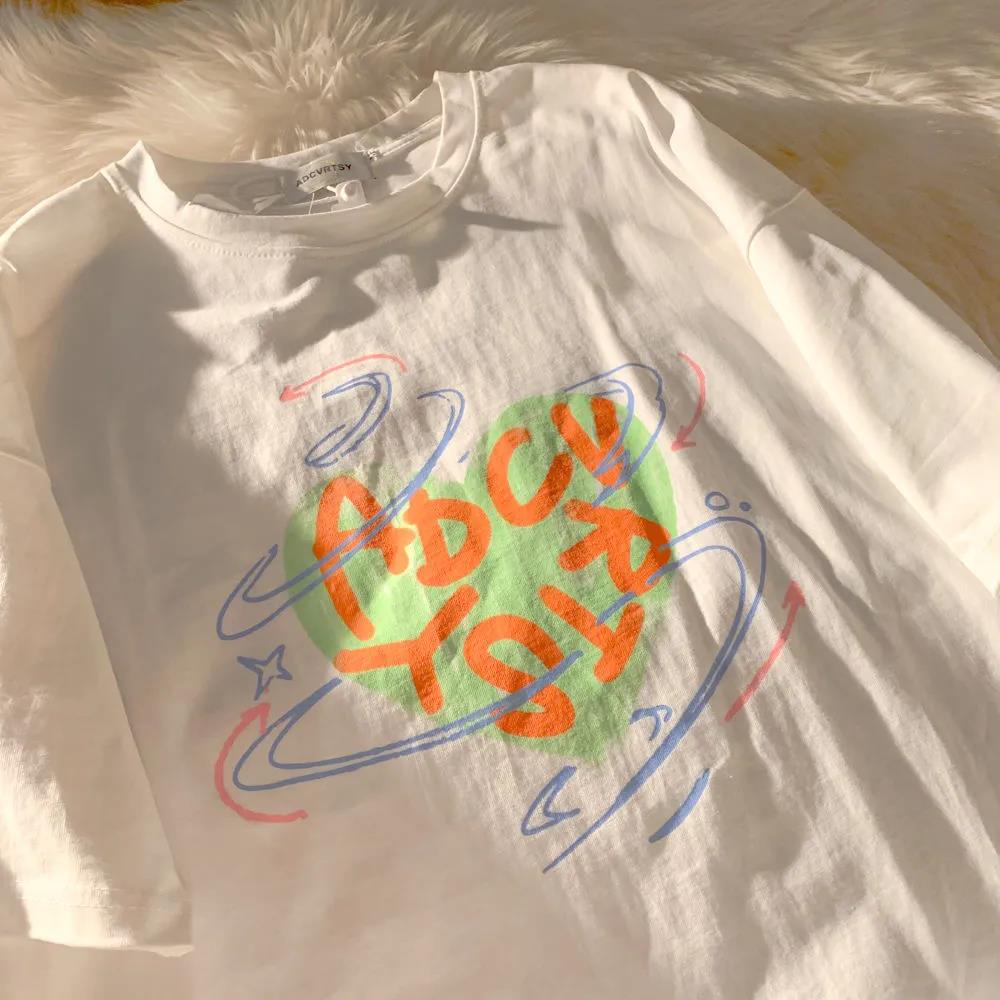 NRVP Áo Thun 100% Cotton Dáng Rộng Thời Trang Hàn Quốc Cho Nữ