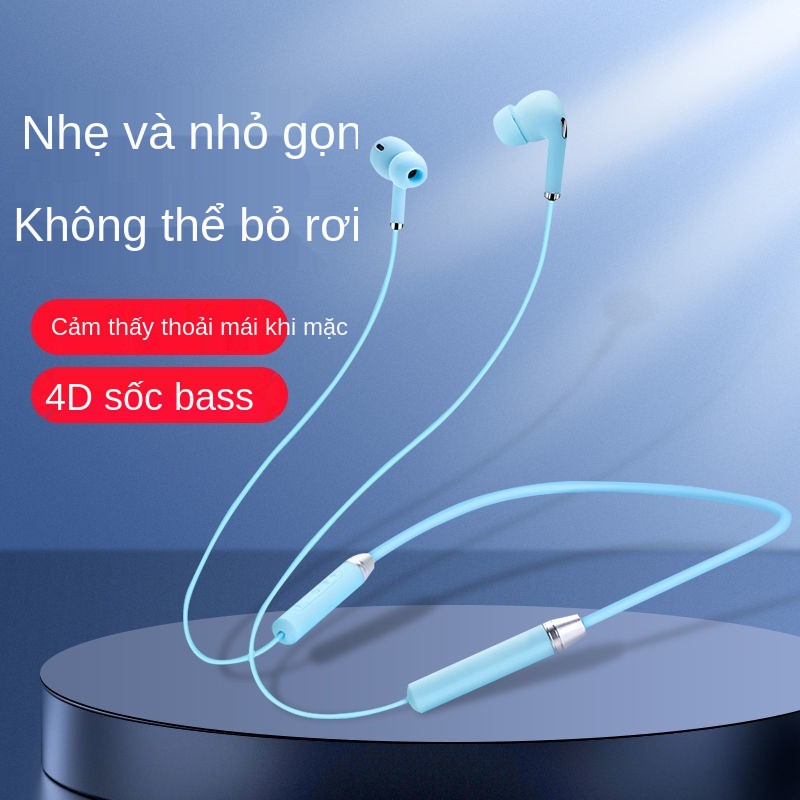 Tai nghe Bluetooth đeo cổ - hai chất lượng âm thanh cao, thời gian chờ lâu, phổ thông cho Huawei, Apple, Xiaomi, vivo