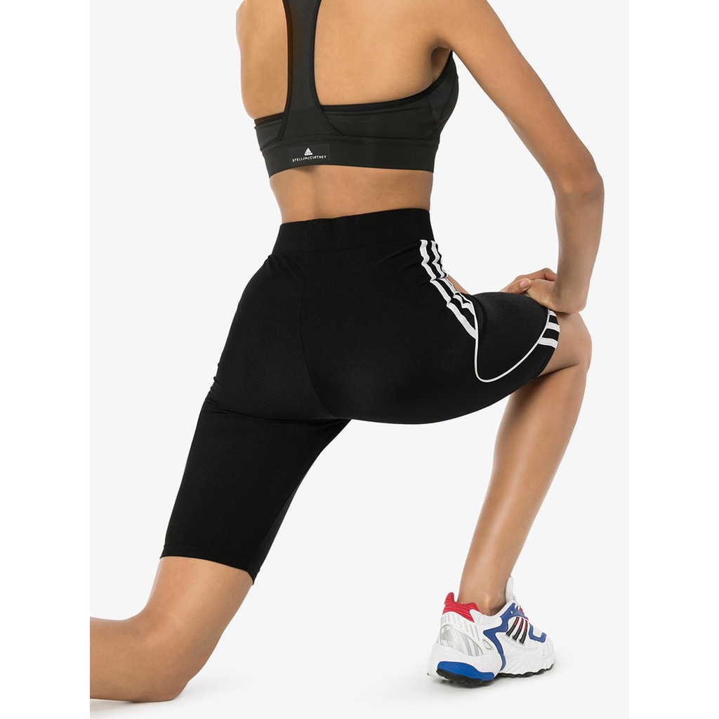 (HÀNG XUẤT XỊN) Quần Legging Short das đen phối 3 sọc