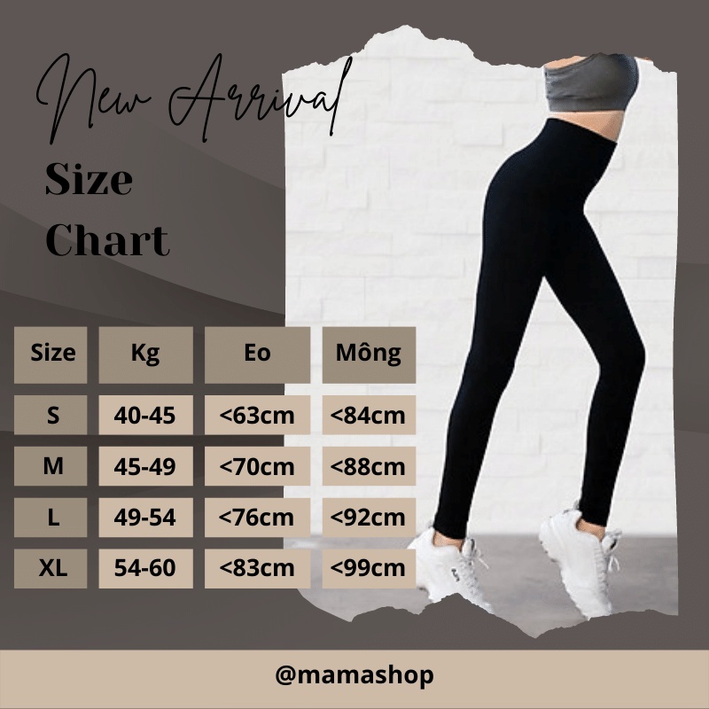 Quần legging dài nữ cạp cao nâng mông vải cotton dày mỏng co giãn - Quần tregging nữ trơn ôm bó body tập gym yoga ở nhà