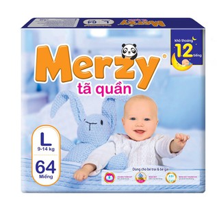 Bỉm Merzy tã quần siêu đại size M72,L64,XL56,XXL48