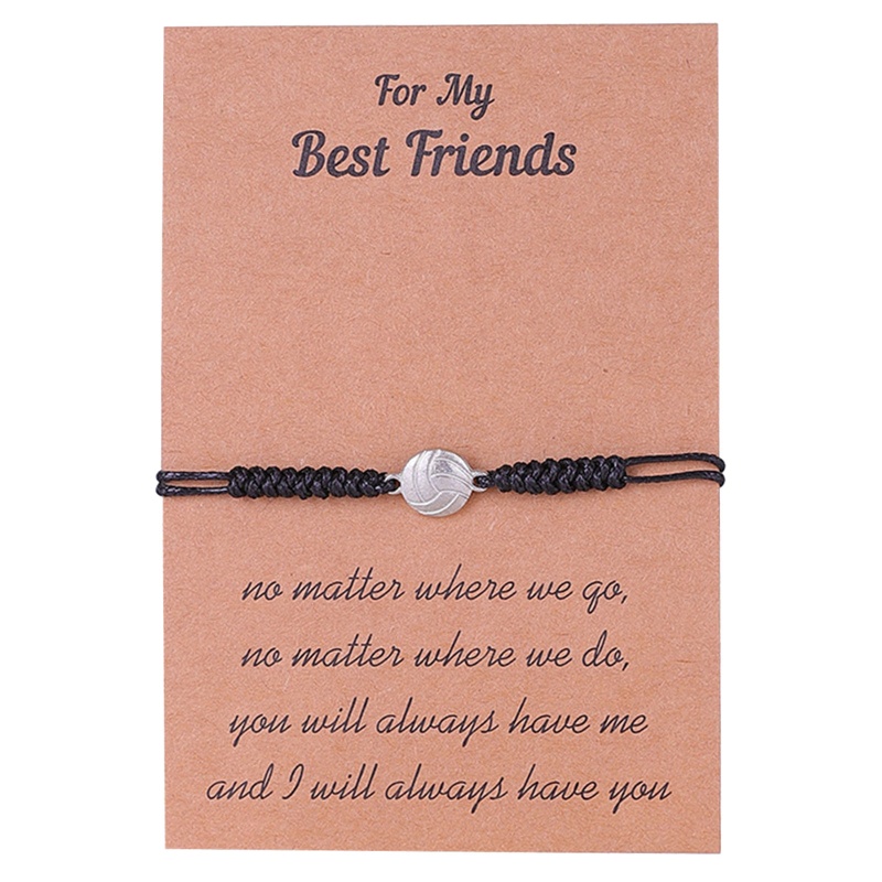 Vòng Đeo Tay Dây Bện Phong Cách Bóng Chuyền Thể Thao Có Thể Điều Chỉnh