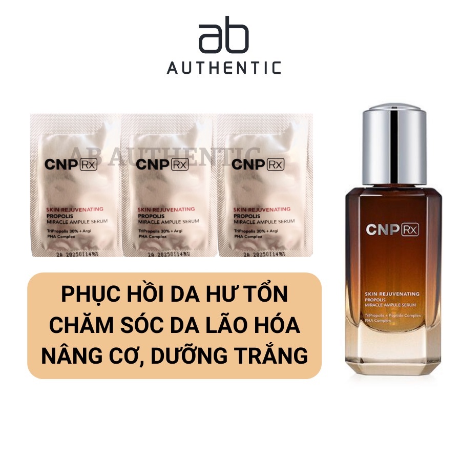 Gói Sample Tinh chất keo ong CNP Rx Skin Rejuvenating tái tạo, phục hồi và trẻ hóa da - AB Authentic
