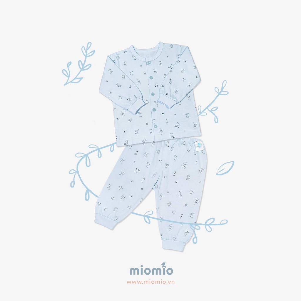 [Mã FAMAYFA2 giảm 10K đơn 50K] Bộ MioMio cài giữa dài tay 100% cotton mỏng mát