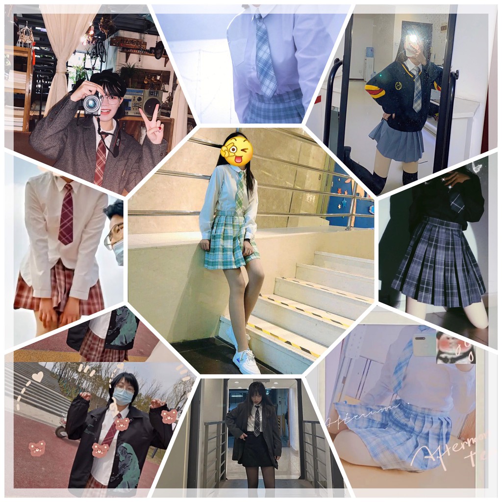 Cà Vạt Nữ Cavat Nhiều Màu Xinh Xắn Phong Cách JK Học Sinh Nhật Bản N00011