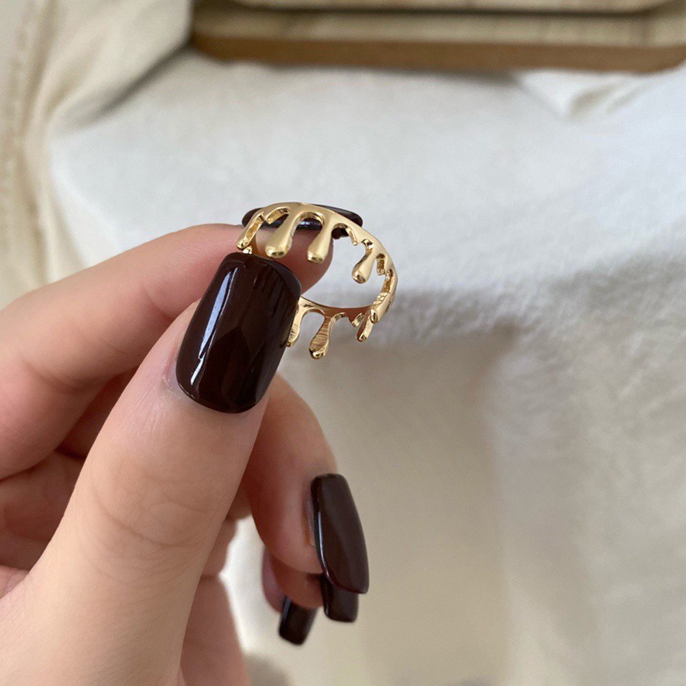 Nhẫn Hở Hình Vương Miện Nhiều Màu Tùy Chỉnh Phong Cách Punk Cổ Điển Thời Trang Cho Nữ