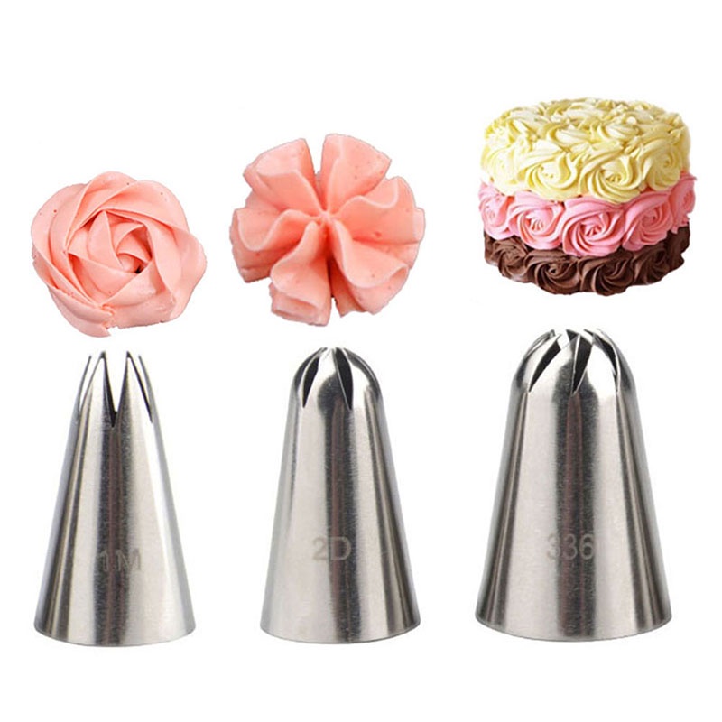 Bộ 3 Dụng Cụ Trang Trí Bánh Kem Bằng Thép Không Gỉ Akindofstar1