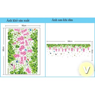 Decal dán tường Hoa ti gôn
