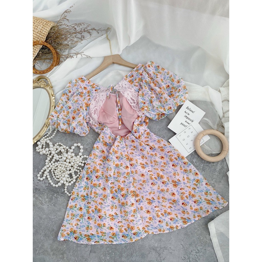 ĐẦM HOA HỞ LƯNG (KÈM VIDEO HÌNH THẬT) | BigBuy360 - bigbuy360.vn