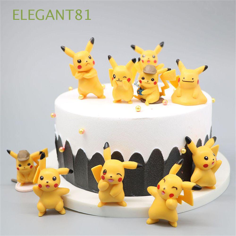 Set 10 mô hình nhân vật Pokemon Pikachu Nhật Bản đồ chơi dễ thương