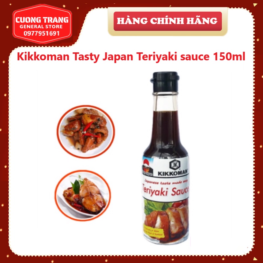 Kikkoman Tasty Japan Teriyaki sauce 150ml / Sốt Tẩm Ướp Teriyaki Kikkoman 150ml