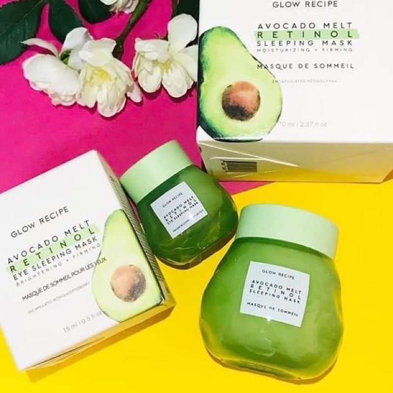 Mặt nạ ngủ dưỡng ẩm, chống lão hoá Glow Recipe Avocade Melt Retinol Sleeping Mask