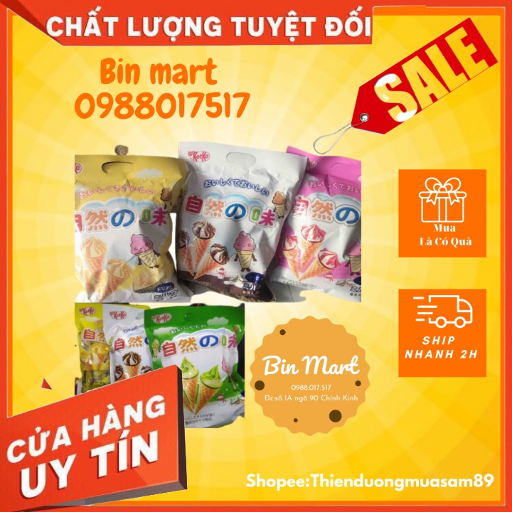 bánh ốc quế kem Nhật Kotko 280gr