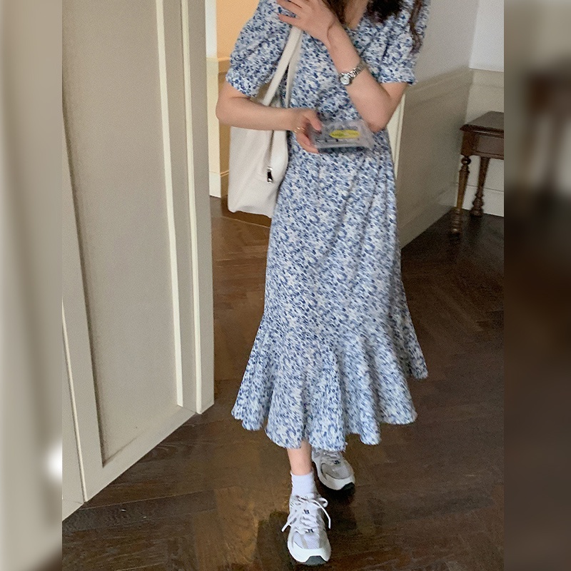 váy xanh đầm tay phồng đầm midi đầm hoa nhí vintage váy đuôi cá váy cổ v váy tiểu thư sang chảnh đầm bigsize nữ váy nữ xinh đầm vintage váy nữ xinh váy đi chơi đầm đi tiệc đầm nữ