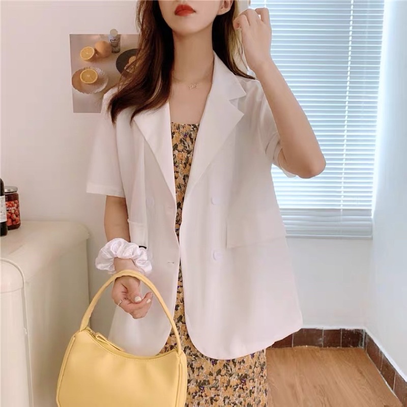 Áo blazer bigsize cộc tay mỏng ulzzang order