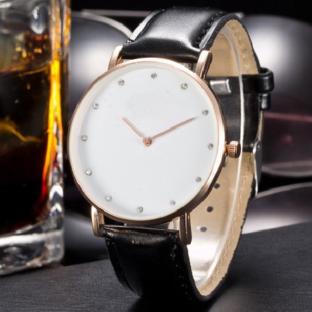 Đồng Hồ Nam Dây Da Dobroa (Đen)